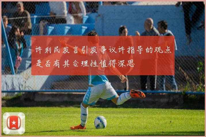 许利民发言引发争议许指导的观点是否有其合理性值得深思